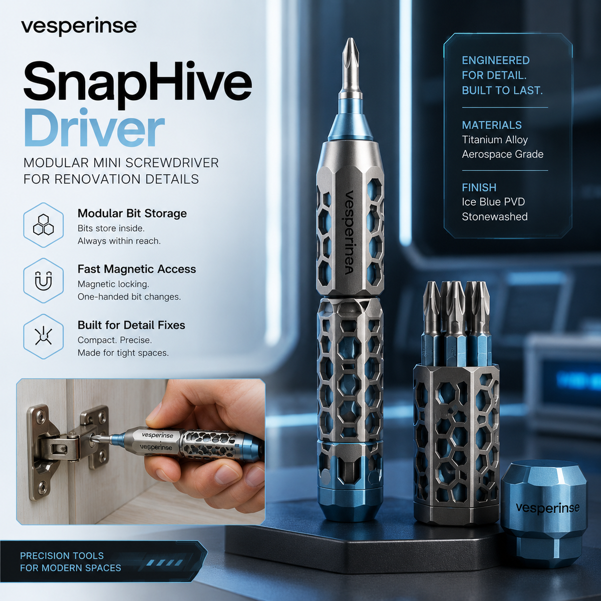 Vesperinse™ SnapHive Modular Precision Driver